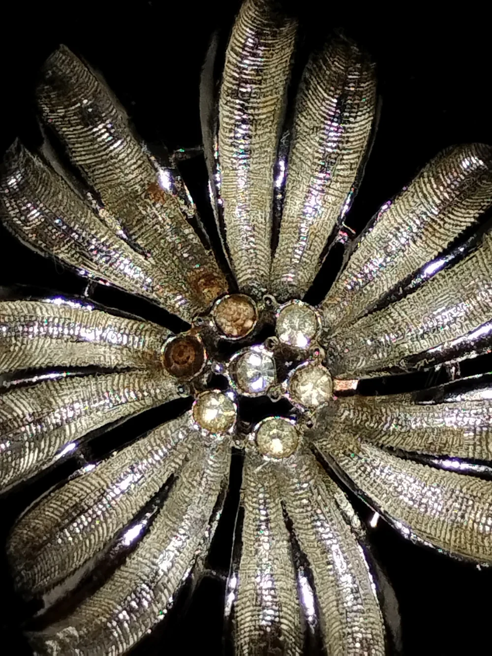Silver Flower Brooch - Silver Floral Pin